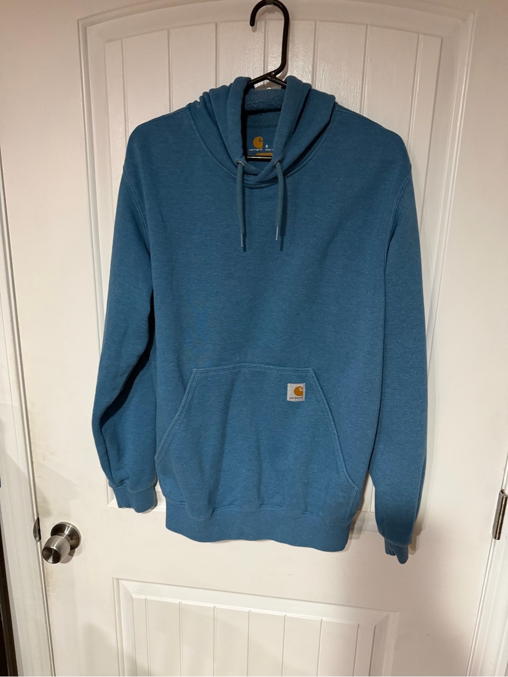 Carhartt Men’s Teal Blue V-Neck Sweater Hoodie